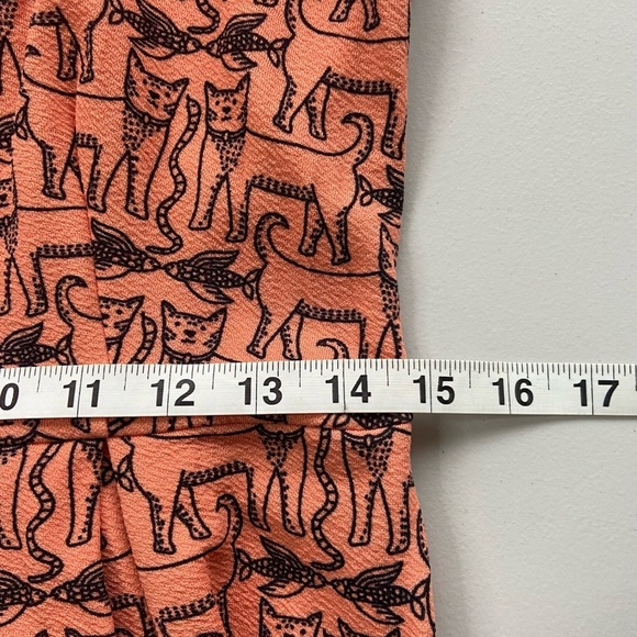 Compania Fantastica Dress NWT Cats Fish M ModCloth Novelty Print Fit and Flare - Picture 12 of 13
